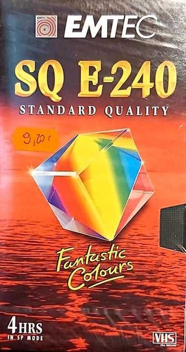 Kaseta VHS EMTEC SQ-240 fabrycznie nowa