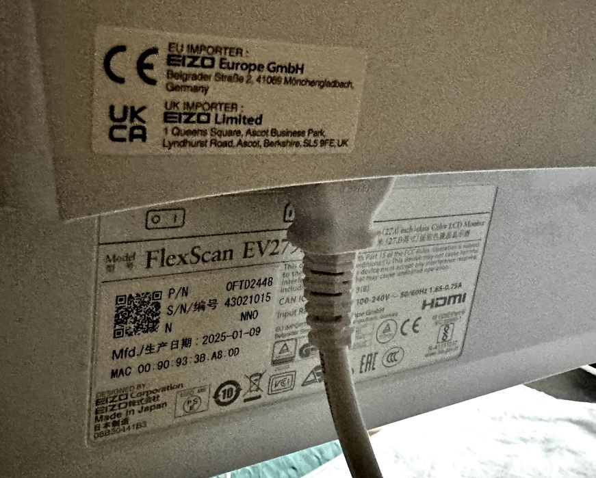Monitor EIZO 27 cali