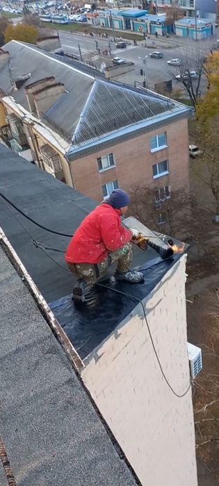 Ремонт кровли балкона верхнего этаж,устранение затеканий,гидроизоляци