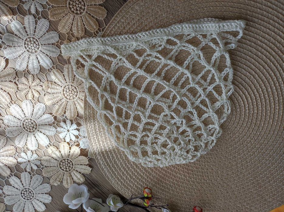Czapka ażurowa boho