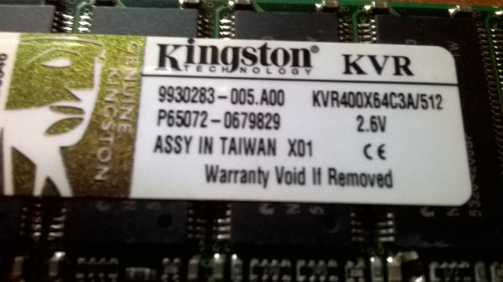 RAM Memory - Kingston - KVR64752391760643120