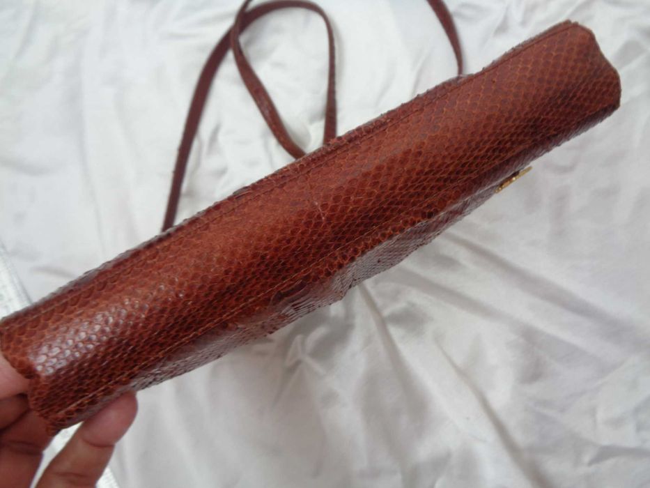 сумочка Dior нат шкіра рептилії 1970ті 24*18см