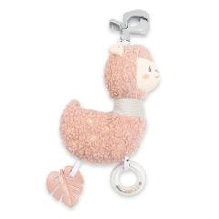 Zawieszka pluszowa pozytywką i klipsem Lama ,11x11 mm