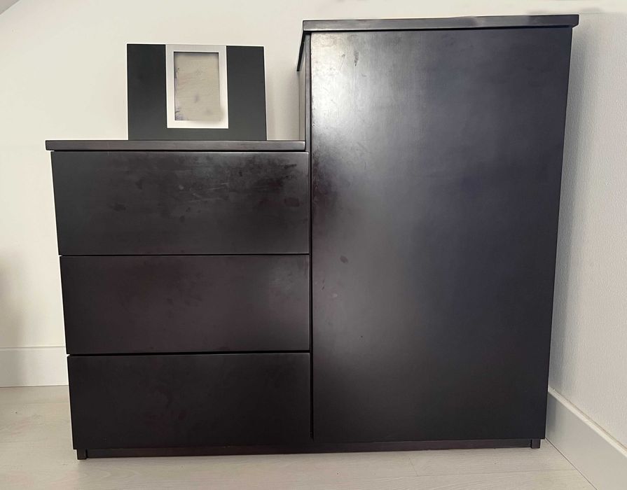 Móvel Wenge lacado preto baço