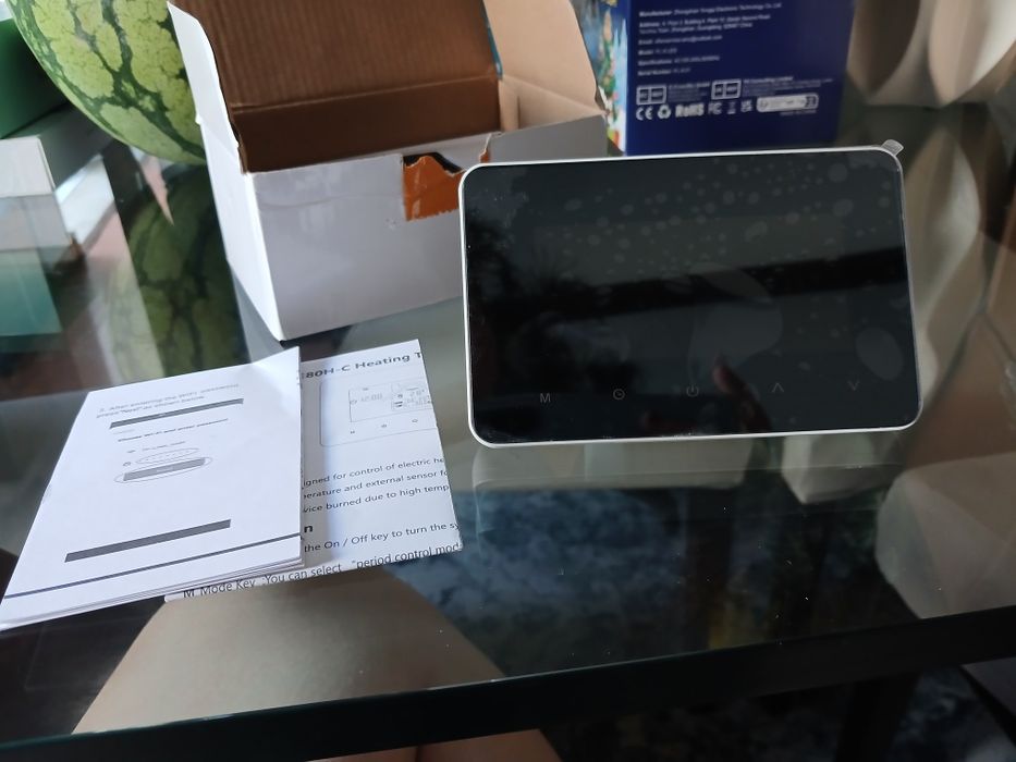 Termostato Inteligente Wi-Fi para Aquecimento Elétrico (Novo) - Modelo ME80H-C.03