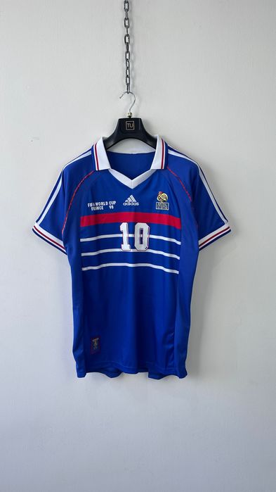 Футболка футбольна adidas france 1998 world cup final zidane 10 retro football shirt jersey