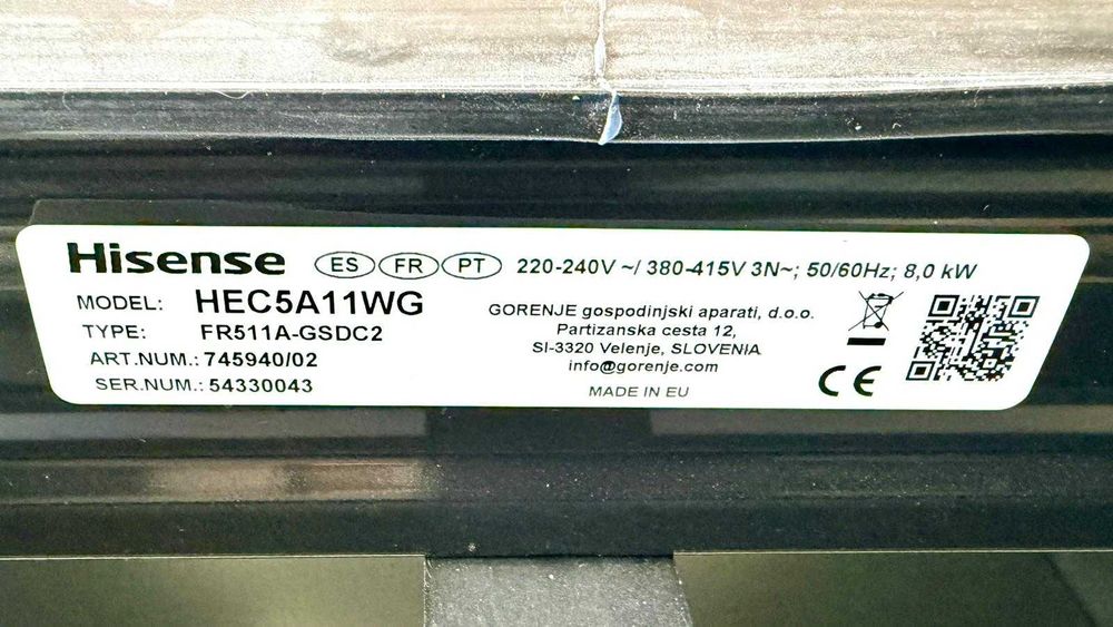 Fogão Elétrico HISENSE HEC5A11WG - POR ESTREAR