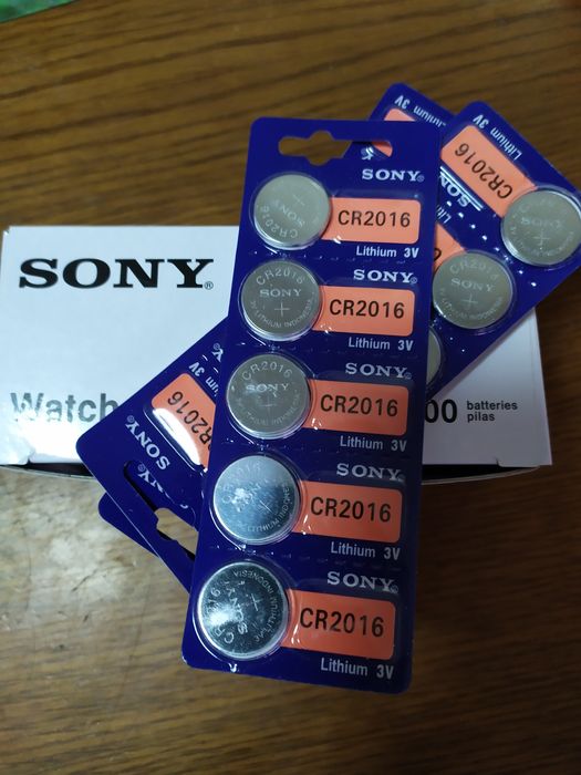 5 pilhas Sony CR 2016