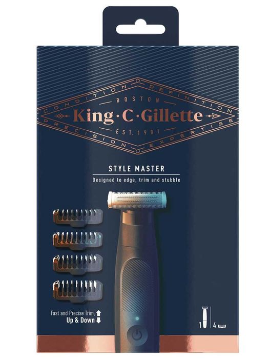 Trymer King C. Gillette Style Master z 4 nasadkami