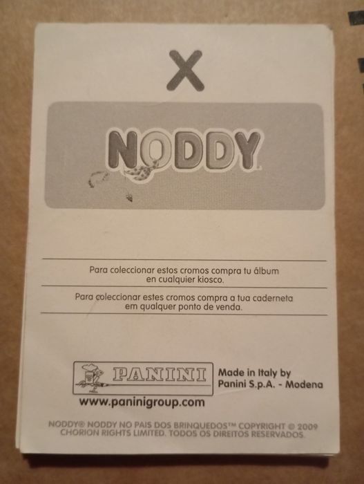 Cromos autocolantes do Noddy