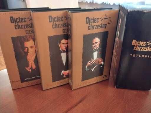 Kolekcja VHS Ojciec Chrzestny Trylogia Box Wydanie ITI Film Studio Klasyka Kina Unikat