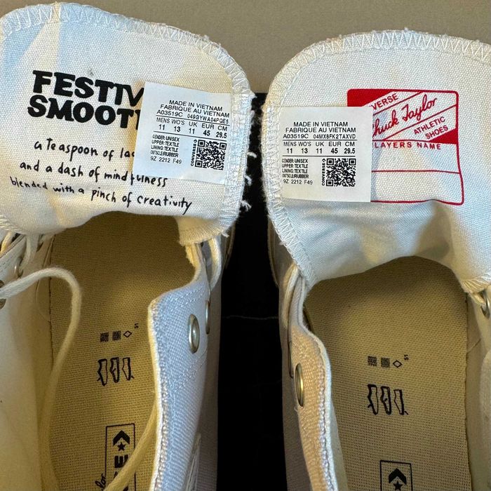 CONVERSE Beige Chuck 70 Festival Florals Sneakers [45]