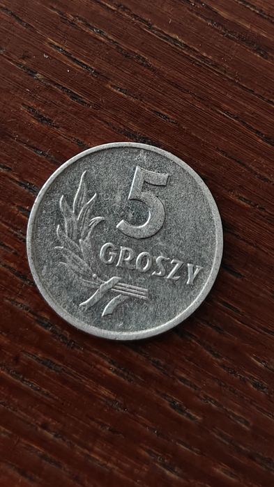5 groszy z 1963 roku.