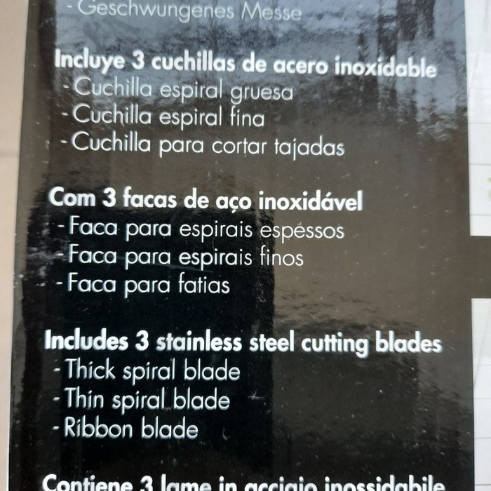 Cortador legumes em espiral