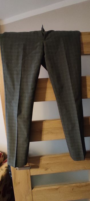 Obniżka spodnie eleganckie wyjściowe męskie