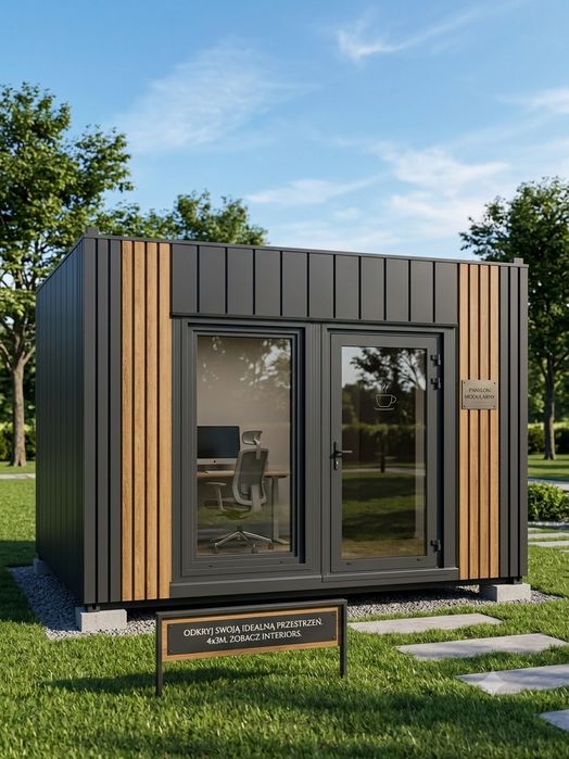 Nowoczesny Pawilon Biurowy  4 x 3