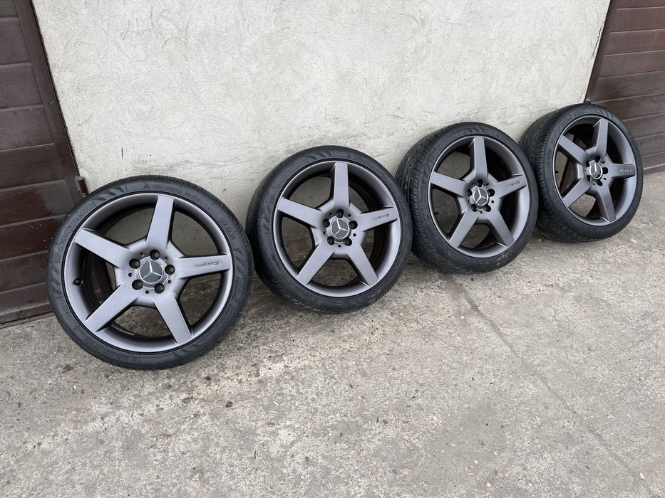 (302)Koła, Felgi 5x112 18” Mercedes SLK, AMG itd, Grafitowe