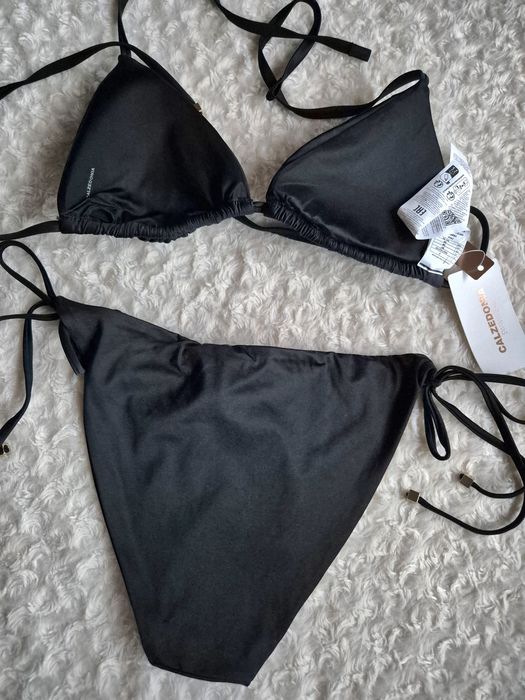 Calzedonia M 80B/75C/70D Shiny satin czarny