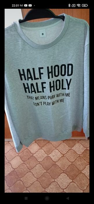 Męska bluza XXL szara