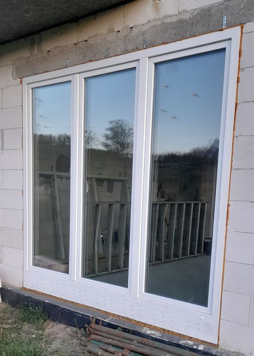 Okno drzwi tarasowe trzyszybowe wys 230 x dł 270