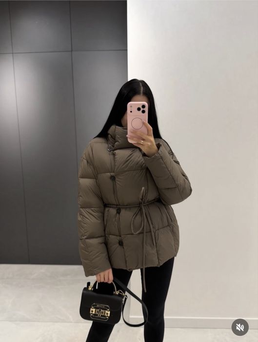 Пуховик ZARA ZW Collection куртка зима