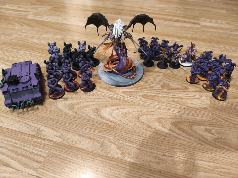 Duża armia Emperor's children Warhammer 40k