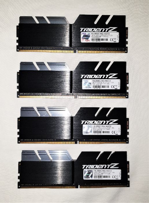 DDR4 (3866MHz) C18 G.Skill Trident Z - 16GB (4x4)