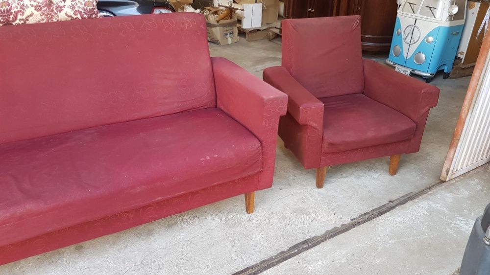 Conjunto de sofas vintage