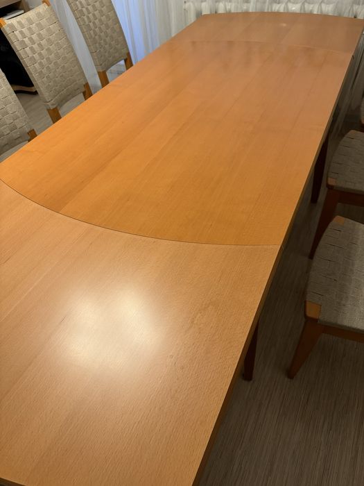 Stół drewniany buk Ikea KRONVIK I 6 krzeseł Gdańsk Siedlce • OLX.pl