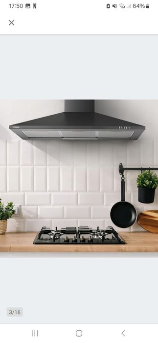 Okap CIARRA CBCB9201 90cm czarny