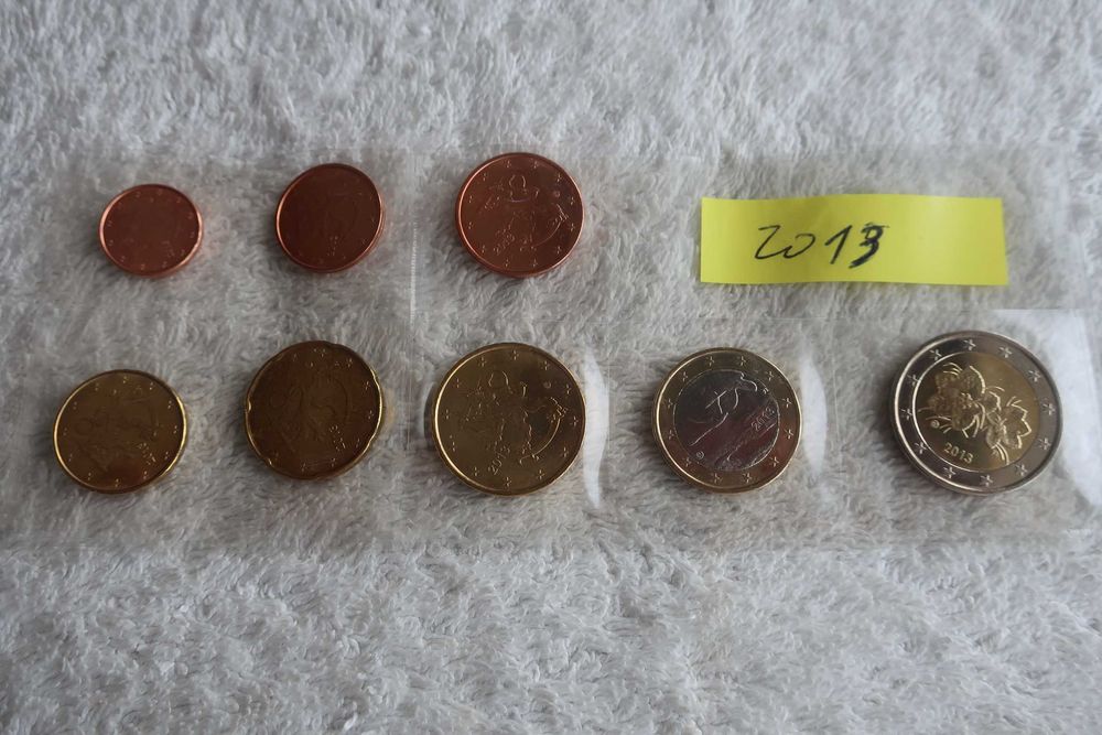 Set Moedas EURO Coins UNC - FINLÂNDIA (vários anos)