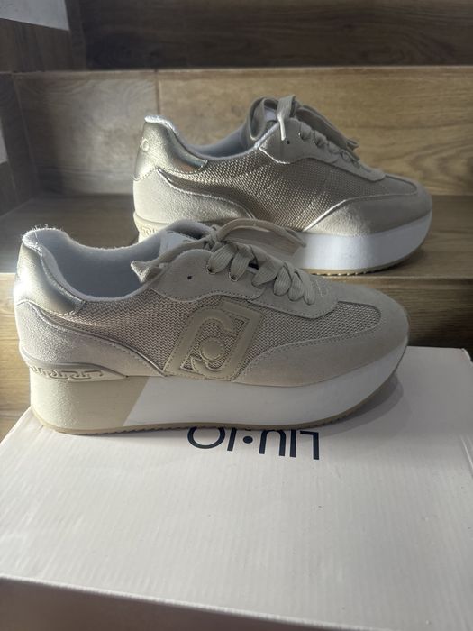 Buty LIU JO rozmiar 40 zloto bezowe