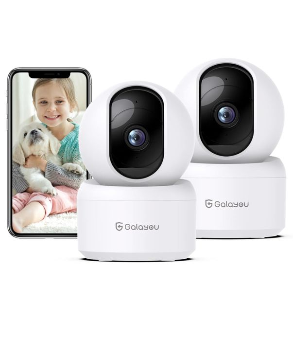 GALAYOU Kamera bezpieczeństwa 2K WiFi 2szt