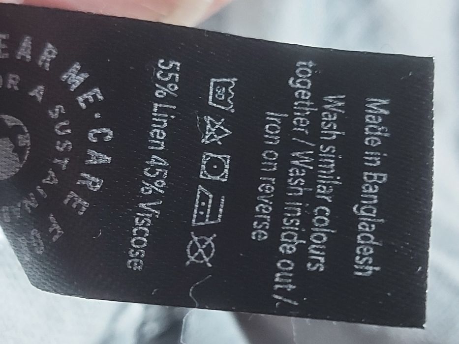 Льняная юбка на запах,  L-XL.