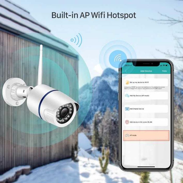 Уличная камера видеонаблюдение 6024PW 5MP WiFi 3,6мм ONVIF
