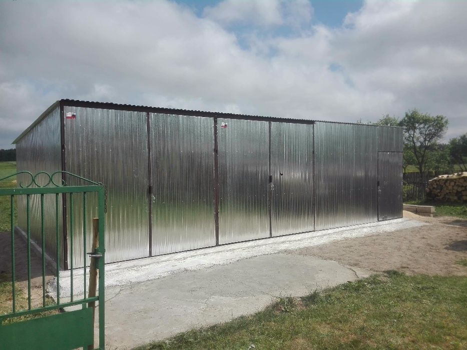 Garaż blaszany10x6, wiata blaszana,garaże, wzmocnienie profil, magazyn