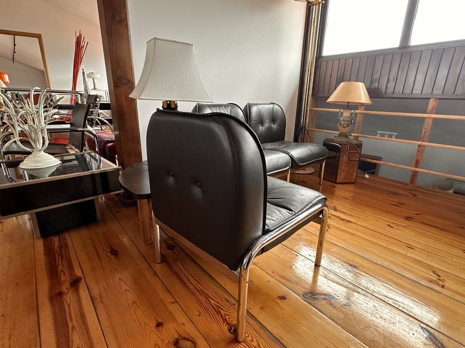 Girsberger zestaw mebli: sofa, fotel, stolik. Hans Eichenberger