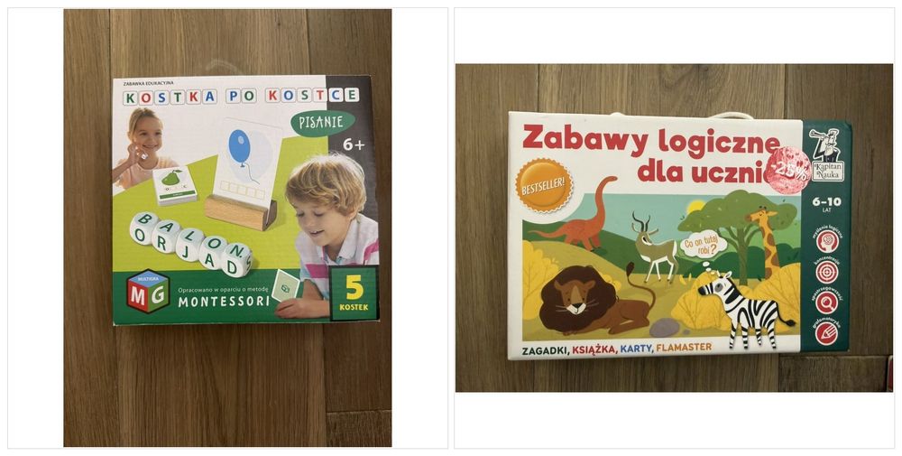 Zestaw gier i zabawek edukacyjnych dla dzieci