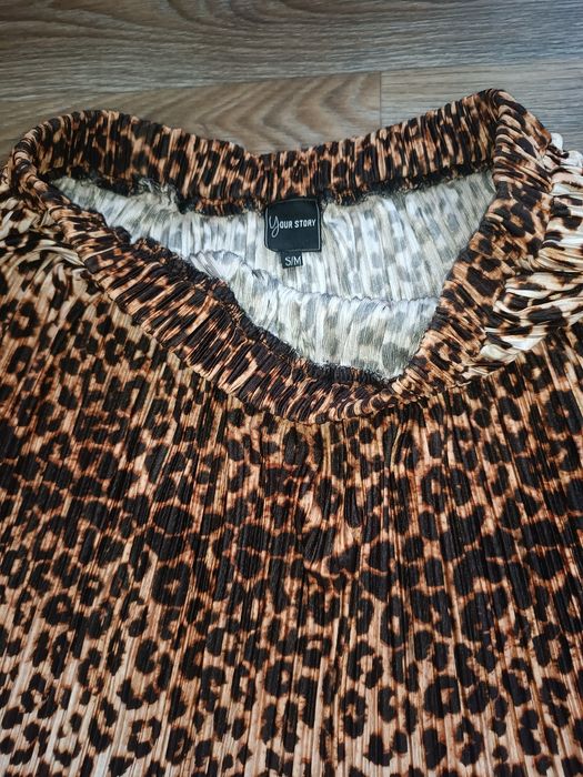 Юбка с леопардовым принтом