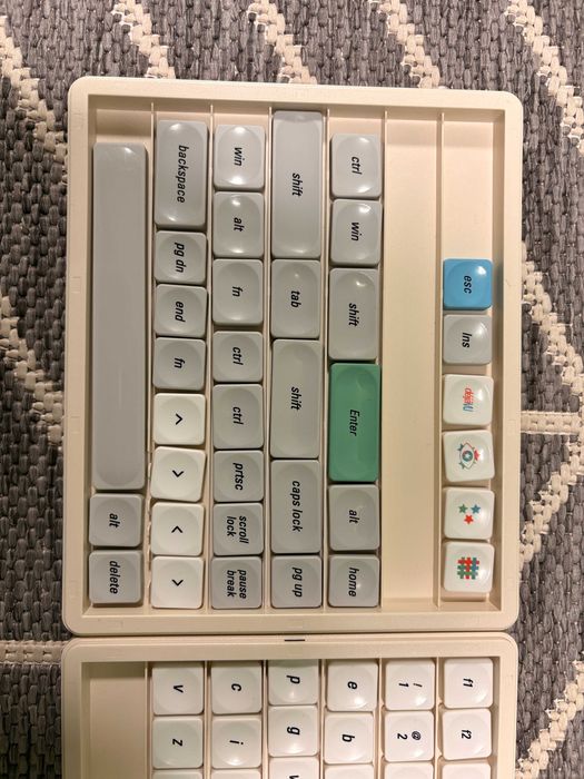 Кейкапи PBT LCK-Deja Vu (Ретро-Стиль) Low Profile