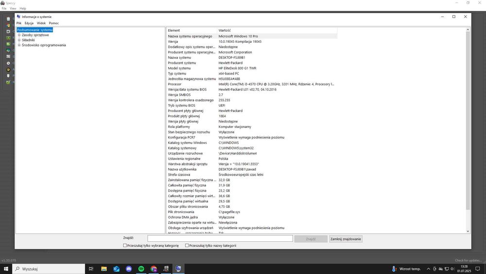 Komputer do gier i pracy i5 32GB RAM NVIDIA SSD 220GB