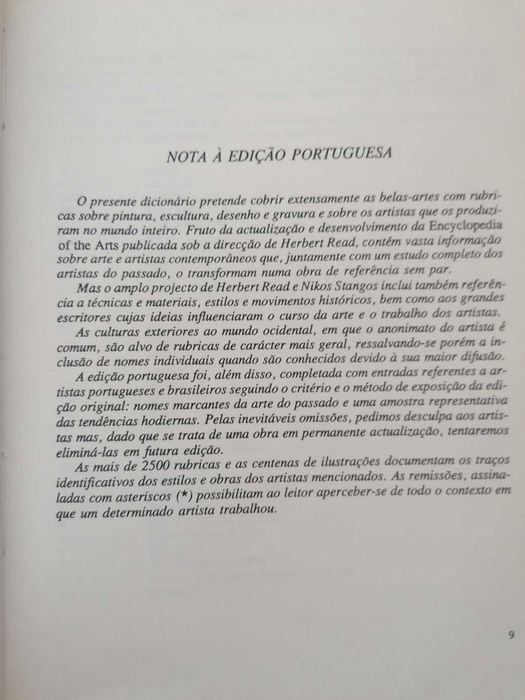 Dicionário da Arte e dos Artistas - Herbert Read (org.)