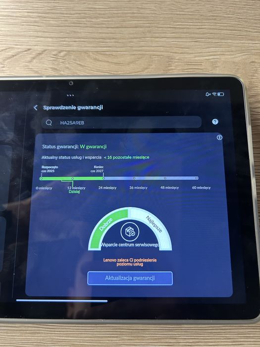 Tablet Lenovo w idealnym stanie