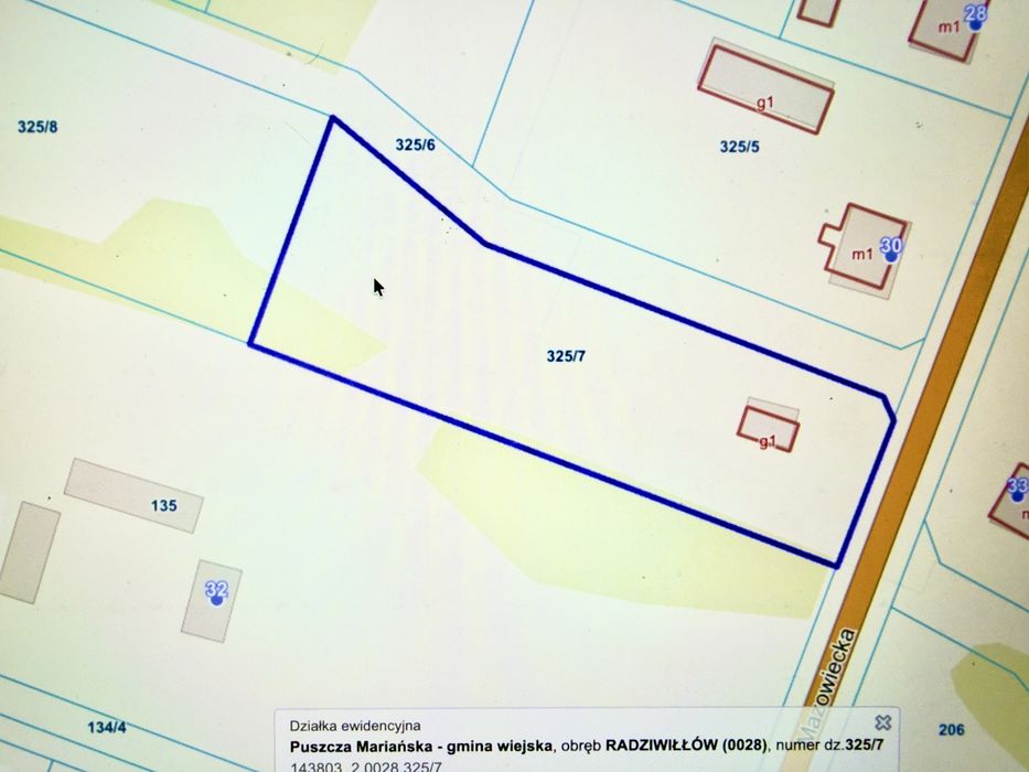 Działka budowlana przy asflacie Radziwiłłów PIĘKNA DZIAŁKA możliwość podziału w przyszlości Żyrardów blisko Skierniewice - Widok 4