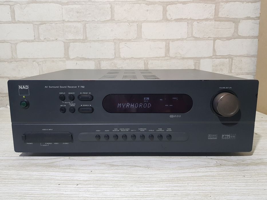 16 Кг! AV Стерео ресивер/підсилювач  NAD T752 2×100Вт б/у з Німеччин