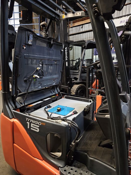 Навантажувач Toyota 1,5 т з Li-ion АКБ. Вилочный электропогрузчик