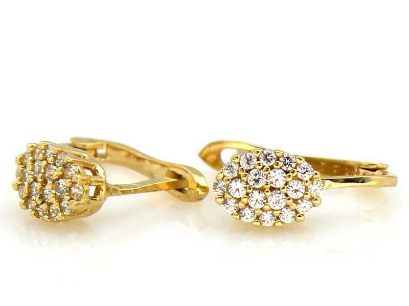 Piękne kolczyki z cyrkoniami  NOWE PR 585