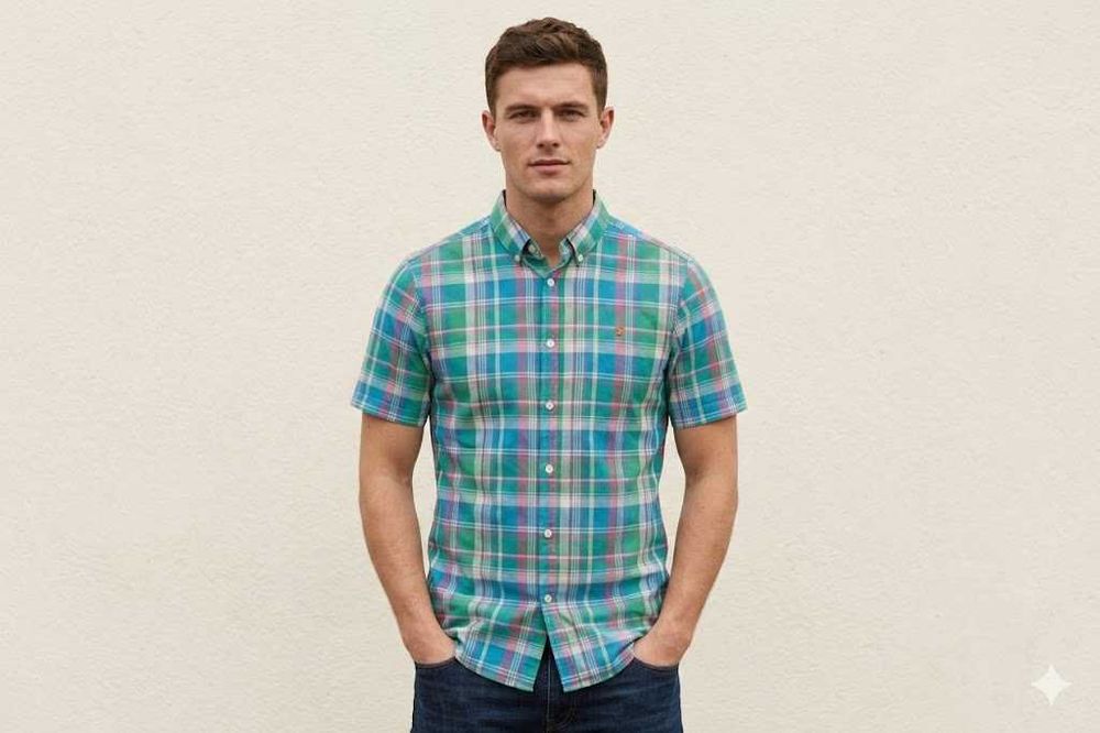 Farah рр S рубашка из хлопка slim fit