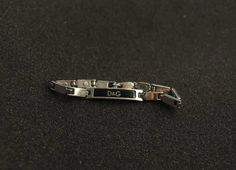 Срібний браслет D&G 925 21 см, чоловічий