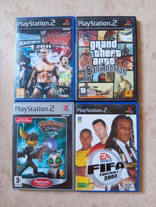 Lote 4 Jogos PS2